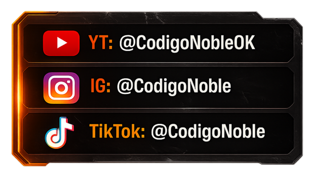 Redes sociales de Código Noble